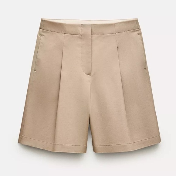 Zara Pants - ZARA Classic Tan Women's Shorts - medium